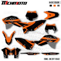 MCHMFG For KTM EXC EXC-F 125 250 300 450 530 2008 2009 2010 2011 Full Graphics Decals Stickers Motorcycle Background Custom