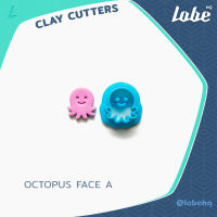 Octopus A Imprint Clay Cutter/ Polymer Clay Cutter/ Polymer Clay Tools/ แม่พิมพ์กดดินโพลิเมอร์ทำเครื่องประดับแฮนด์เมดรูปทรงปลาหมึกน่ารัก