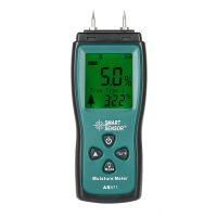 SMART SENSOR AS971 Handheld Mini Wood Moisture Meter Digital LCD Lumber Damp Meter Detector Tester 2 Pin Probe Range 2%~70%