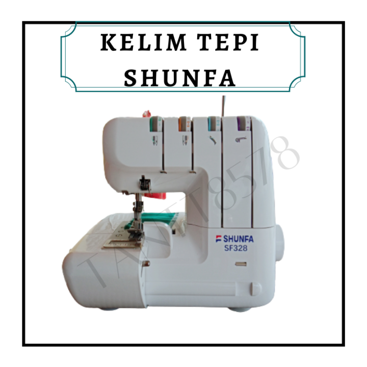 Mesin Jahit Kelim Tepi/Sewing Machine Overlock Portable SHUN FA Lazada