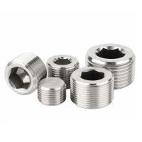 【cw】 Sizes BSPT BSPP NPT Male 304 Pipe Countersunk End Plug Socket