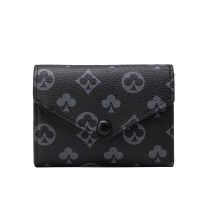 Famous Brand Designer Card Holder Female Short Wallets Small Hasp Wallet With Coin Purse Credit Card Keys Bag Passport Cover