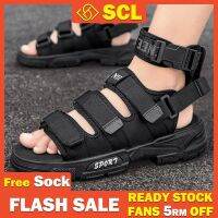 CODwumei04 [SCL][3 Colors] Sandal Lelaki Mens Summer Velcro Sandals Removable Laces Size 39-44