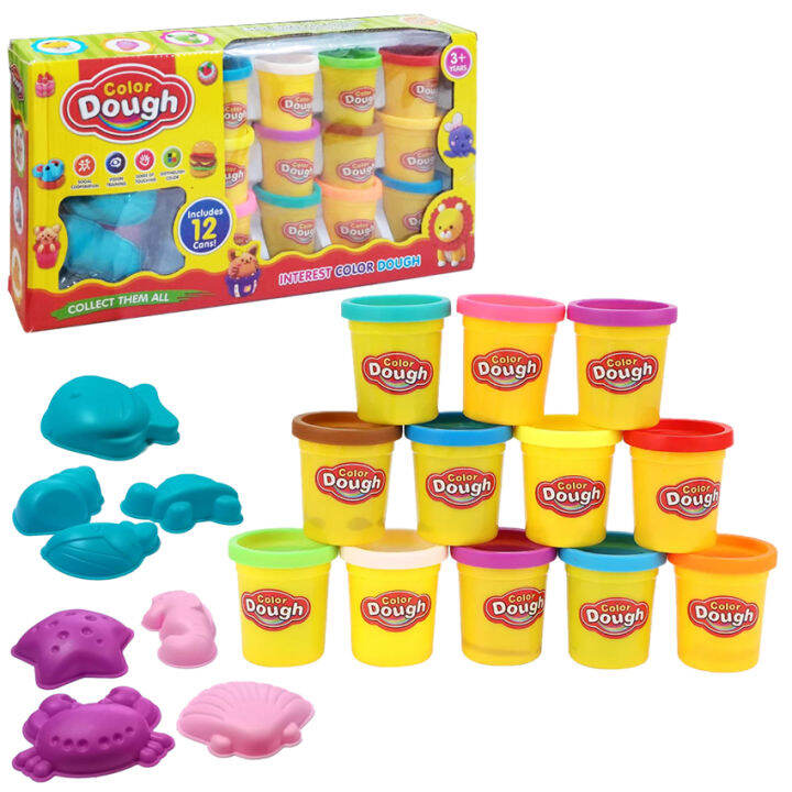 PlayDoh Clay Dough 12pcs Amazing Starter Pack Underwater Assorted Color Molding Compound