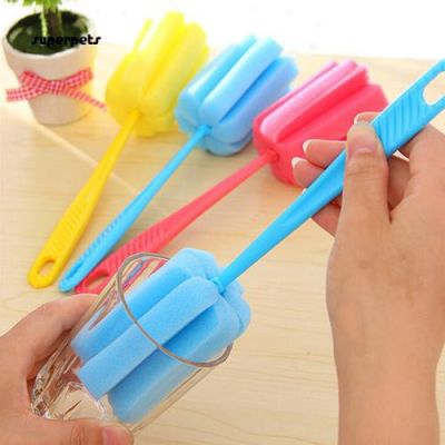 Super1 Pc Sponge Brush Milk Bottle Cup Glass Washing Cleaning Kitchen Cleaner Tool