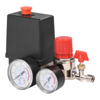 Air Compressor Valve Small Switch Control Valve Regulator with Gauges