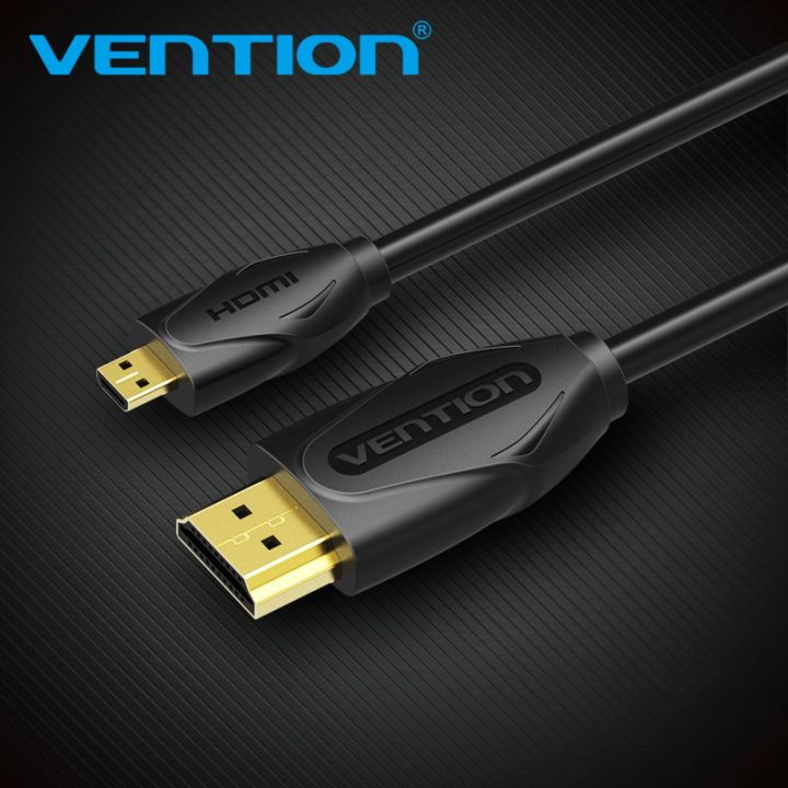 vention-สาย-ไมโคร-hdmi-ตัวผู้เป็น-hdmi-ตัวผู้-รองรับวิดีโอ-full-hd-1080p-micro-hdmi-male-to-hdmi-male-cable-support-full-hd-1080p-video