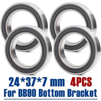 MR2437-2RS Ball Bearing 24x37x7 mm 4Pcs Chromium Steel Direct Press Dust Seal 27377 LLB Crank Bearings for BB90 Bottom Bracket