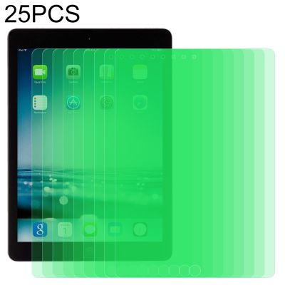 สำหรับ iPad 9.7 (2018) 25ชิ้น9H 2.5D ป้องกันดวงตาแสงสีเขียวฟิล์มกระจกนิรภัยป้องกันการระเบิด