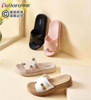 Best-selling 2023 New Fashion version 2023 Luofu LUOFU summer casual fashion high-heel anti-slip indoor womens all-match anti-odor thick-soled slippers