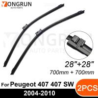 สำหรับที่ปัดน้ำฝนด้านหน้าเปอโยต์407 Sw 2004-2010ยางปัดน้ำฝน28 "+ 28" กระจกหน้ารถอุปกรณ์เสริม2007 2008 2009