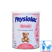 Sữa Bột Physiolac Relais 2 - Hộp 400g Cho trẻ 6 12 tháng tuổi