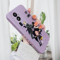 เคสโทรศัพท์สำหรับ OPPO Reno10 Pro + เคส5G เคสโทรศัพท์ลายการ์ตูนสุดสร้างสรรค์สไตล์ญี่ปุ่น (SPY×FAMILY) เคสป้องกันกล้องคลุมทั้งหมดปลอกซิลิโคนน้ำรูปแบบขอบสี่เหลี่ยม