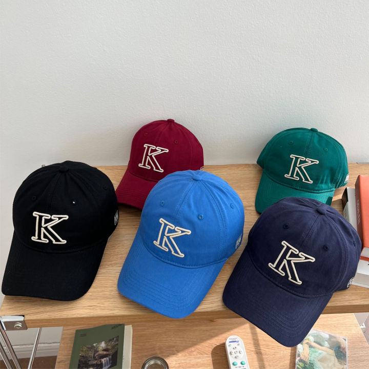 ฤดูใบไม้ผลิฤดูใบไม้ร่วงใหม่เกาหลีบิ๊ก-k-จดหมายนุ่มด้านบน-wome-หมวกผู้ชายสบายๆหมวกเบสบอลกีฬาอาทิตย์หมวกคู่-rhip-hop-ผ้าฝ้าย