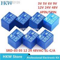 ∋ 10pcs Relay SRD-05VDC-SL-C SRD-24VDC-SL-C SRD-12VDC-SL-C SRD-12VDC-SL-A 3V 5V 12V 24V 48V 10A 250VAC 5PIN 4PIN Relays Relais