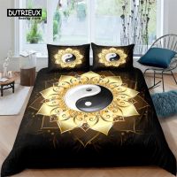 Gossip Duvet Cover King Boho Trippy Psychedelic Art Quilt Cover Microfiber Traditional Ying Yang Theme Bedding Set For Girl Boys