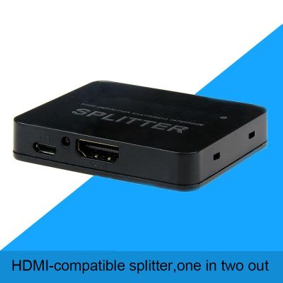 【CW】 HDMI-compatible Splitter converter 1 Input 2 Output Switcher Box Hub Support 4Kx2K 3D 2160p1080p for XBOX360 PS3/4