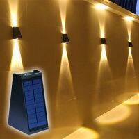 Solar Light Outdoor Up Down Wall Lamp Solar Led Light Exterior Garden Decor Aluminum Sunlight Waterproof