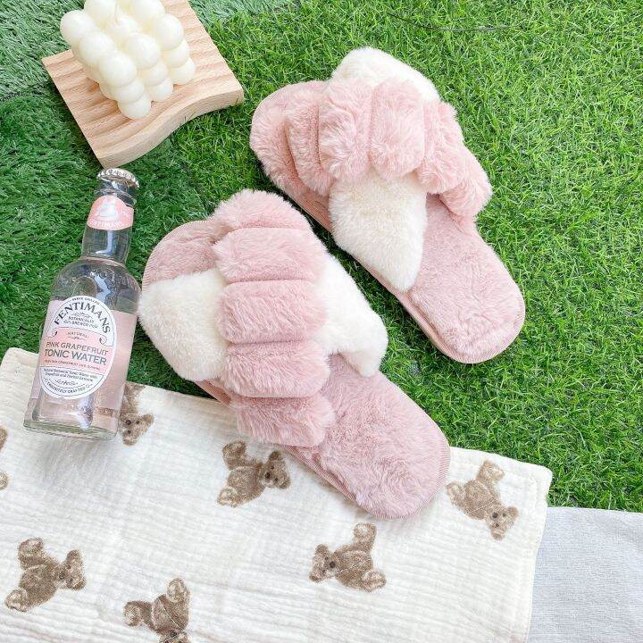 mollis-comfy-pink-slipper-รองเท้าใส่ในบ้าน-รุ่นใส่สบายสีชมพู