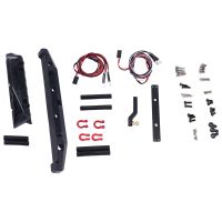 Metal Front and Rear Bumper with Lights Replacement for TRX4 Axial SCX10 II 90046 SCX10 III AXI03007 1/10 RC Crawler Car