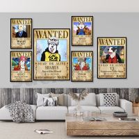 Anime Pet Wanted Poster, Pet In Wanted Poster,สุนัขของคุณใน Pirate Poster, Pet As Pirate Or Marine, Gift With Bounty Customized Pet Portrait