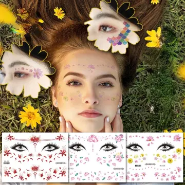 Share more than 89 flower face temporary tattoo latest  thtantai2