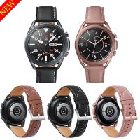 [HOT EWSGWJKKAI HOT] สายหนังเดิมสำหรับ Samsung Galaxy Watch 3 45มิลลิเมตร41มิลลิเมตรสร้อยข้อมือสมาร์ท Watch Bands สำหรับ Galaxy Watch 3อุปกรณ์สวมใส่