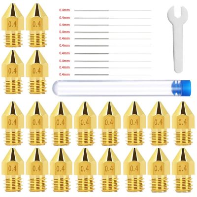 【LZ】 31PCS/Lot 1.75mm MK8 Brass Nozzle Extruder Printing Head For Anet A8 A8Plus CREALITY Ender 3 3S Pro V2 CR10 3D Printer 0.2-1.0mm