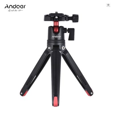 Andoer Mini Handheld Travel Tabletop Tripod Stand with Ball Head for DSLR Mirrorless Camcorder for X 8 7 Plus 7s 6s for Honor 9 Smartphone for 5