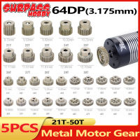 เกินงานอดิเรก 5PCS 64DP โลหะมอเตอร์เกียร์ Pinion 21T 22T 23T 24T-50T สำหรับ 1/10 1/12 1/14 RC รถมอเตอร์ Wltoys Off Road Buggy รถบรรทุก-final1