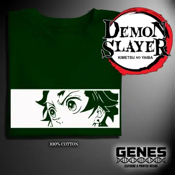 DEMON SLAYER Nezuko Kamado Design T-shirt with DTF (Direct to Film) Anime  Print Rubberized Quality Plain 80% Cotton 20% Polyester, Crew / Round Neck  for Casual Unisex Wear, fit Men Woman, Available