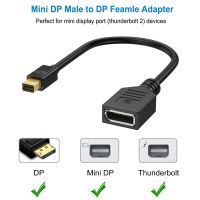 Mini DisplayPort to DisplayPort Adapter Cable 4K 1080P Resolution Converter Male to Female For Projector Laptop Computer Tablet Adapters Adapters