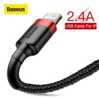 Baseus สายชาร์จ USB สายสำหรับ iPhone สำหรับ SE 11 Pro Max Xs X 2.4A ชาร์จเร็ว7 8 Plus