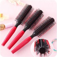 【CC】 2023 NEW Anti Static Wood Boar Bristle Hair Round Hairdresser Styling Tools Teasing Curly Comb