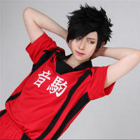 Haikyuu!! Volleyball Tetsurou Kuroo Tetsuro Short Black Synthetic Hair Styled Heat Resistant Cosplay Anime Wig