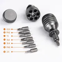 Magnetic for Titanium Screwdriver Bit S2 Alloy Steel Hex Shank Screw Drivers Quick Change Impact Driver Power Drill Bit Drills  Drivers