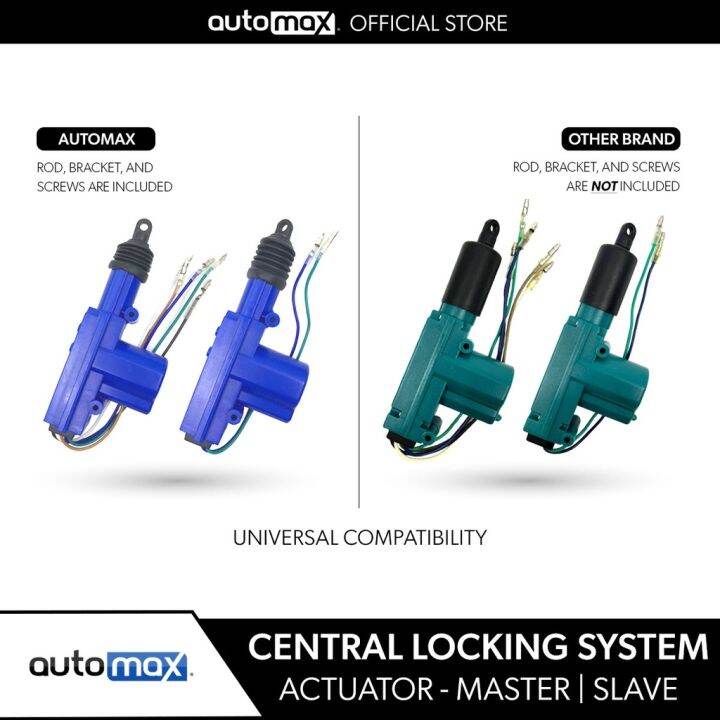 AutoMax Central Power Door Lock Heavy Duty Actuator Only Master Slave Lazada PH