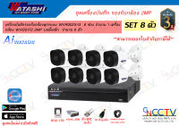 watashi ชุดกล้องวงจรปิด 8 ตัว 2MP WVR002X-I3 + WVI20172 บันทึกแบบ H265+ อุปกรณ์ครบ HDD2TB (Power Supply)