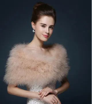 Fur boleros store for weddings