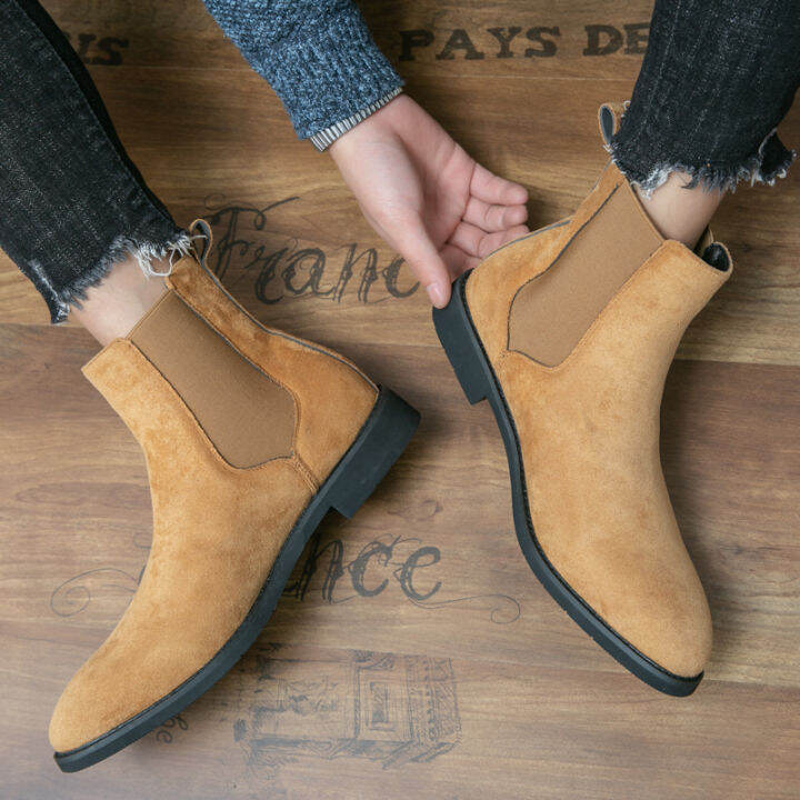 clarks-ชุดบุรุษ-citistride-top-stone-suede-chelsea-boots