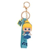 น่ารัก Disney Princess ชุดพวงกุญแจสำหรับคีย์แหวน Triet การ์ตูน Mermaid Princess รถ Key Chain สาวจี้คีย์กระเป๋า