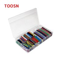 TOOSN 328pcs Assorted Polyethylene Heat Shrink Tubing kit Cable Sleeves Tube Heat Shrinking Tubes Wire Cable 8 Sizes Multicolor Cable Management