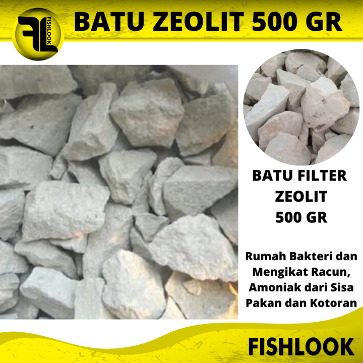 Batu Zeolit 500 GRAM / Zeolite media filter aquarium dan kolam Lazada