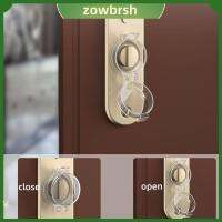 ZOWBRSH โปร่งใสโปร่งใส ล็อคประตู deadbolt ป้องกันเด็กๆ พีพี ล็อค deadbolt ป้องกันเด็ก แบบพกพาได้ ฝาครอบลูกบิดประตู บ้านในบ้าน