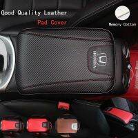 - ◈๑luxury / Memory Cotton Leather Car Center Console Armrest Cushion Mat Soft Pad Cover For Honda City HRV BRV JAZZ CRV ACCORD CIVIC (HS-03)