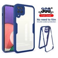 เคสปกป้องหน้าจอสองด้าน360เต็มรูปแบบเหมาะสำหรับ Samsung Galaxy A22ฝาครอบโทรศัพท์กันกระแทกเหมาะสำหรับ Samsung Sambun A 22 22A 5G