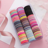 50 pcs 3 cm Colorful Girls Elastic Hair Bands Holder Tie Wholesale Rubber Band Kids Hair Accessories Hair Bands for Girls