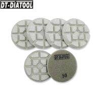 DT-DIATOOL 6pcs/pk Dia 80mm/3 Resin Bond Diamond Concrete Polishing Pads Floor Renew Sanding Discs Repairing For concrete Floor