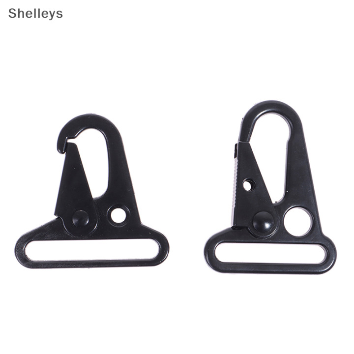 shelleys-อะไหล่มีตะขอ2ชิ้นสำหรับหัวเข็มขัด-carabiner-ปากนกอินทรีอะลูมินัมอัลลอย