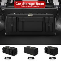 hotx 【cw】 50L/60L/70L Car Organizer Storage Oxford Organizers Folding Pockets Sedan SUV